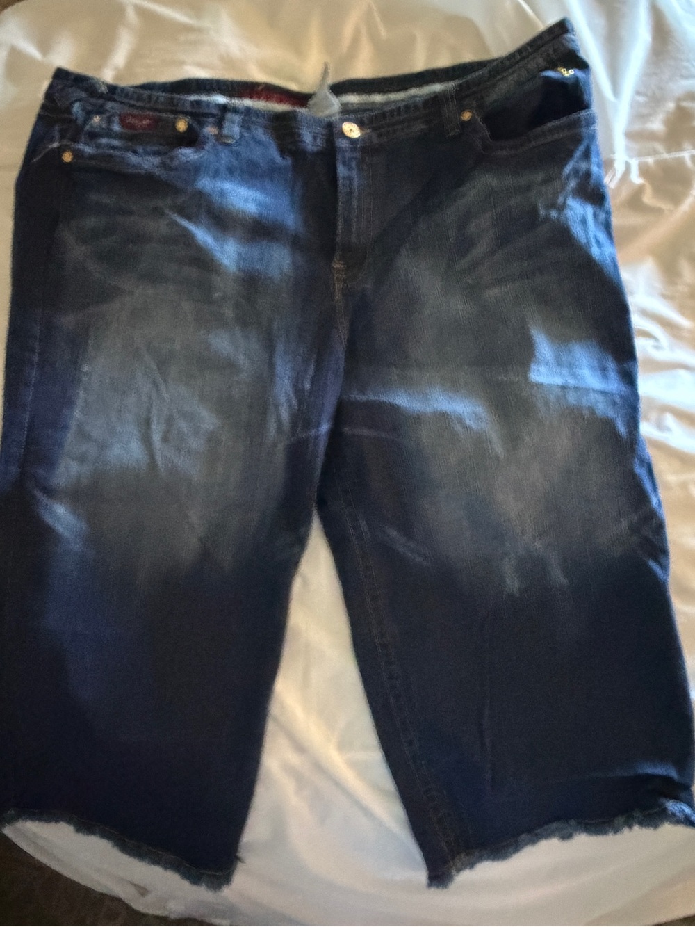 Baby Phat Wide Leg, Denim Cropped Pants